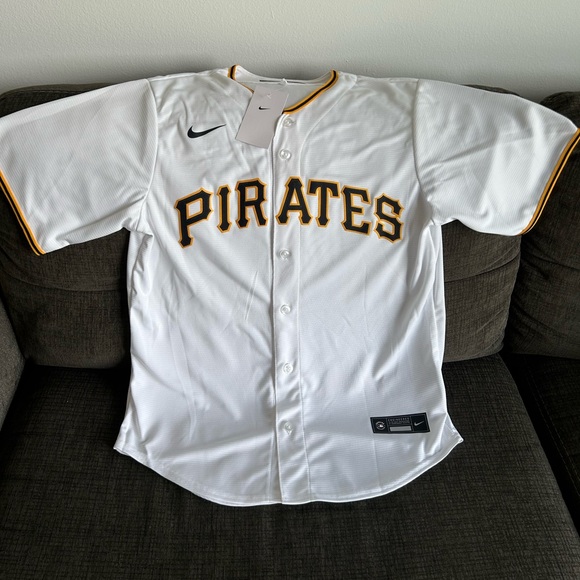 Nike Other - Nike Authentic Pittsburgh Pirates MLB Baseball White Jersey Mens Size Medium